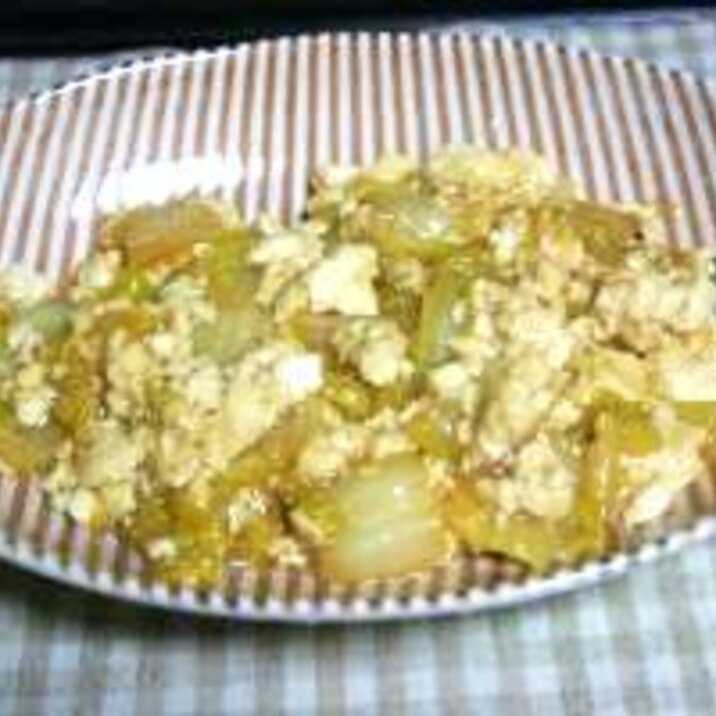 あったかとろりん。白菜の豆腐あんかけしょうが風味
